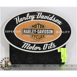 HARLEY DAVIDSON WALL HANGING WITH HOOKS
