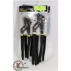 3 SETS OF 2 FIXIT GROOVE JOINT PLIERS