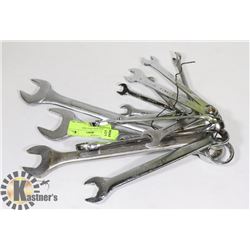 15 BOXED AND OPEN END WRENCHES