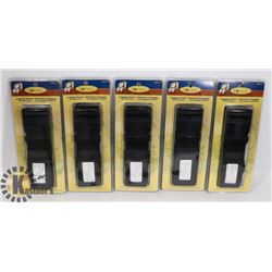 LOT OF 5 LUGGAGE STRAPS, HD WITH NAME TAG
