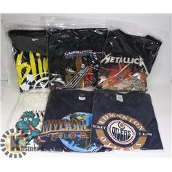 BOX W/6 T-SHIRTS - 2 CONCERT COLLECTIBLE