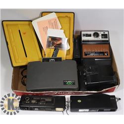 VINTAGE CAMERAS- (6)- POLAROID LAND CAMERA, 430 MO