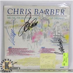 CHRIS BARBER JAZZ LP AUTOGRAPHED BY BAND