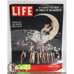 1957 AUTOGRAPHED LIFE MAGAZINE COVER BEATRICE