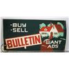 Image 1 : 1940S EDMONTON BULLETIN STREET CAR SIGN