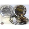 Image 1 : LOT OF ASSORTED S/S SERVING PLATTERS W/ DISPOSABLE