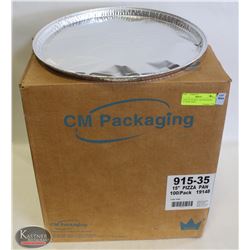 CASE OF APPROX. 100 DISPOSABLE 15" PIZZA PANS