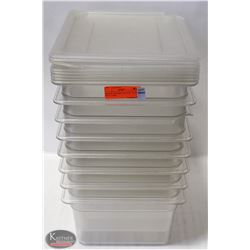 BAILIFF SEIZURE: LOT OF 8 - 1/2 SIZE POLY CARB