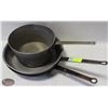 Image 1 : LOT OF 2 - 12.75" ALUMINUM FRYING PANS W/ 1