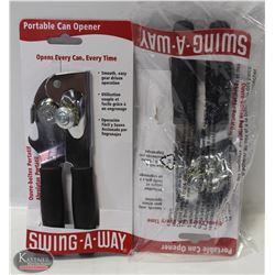 FOCUS PORTABLE BLACK CAN OPENER, LOT OF 2