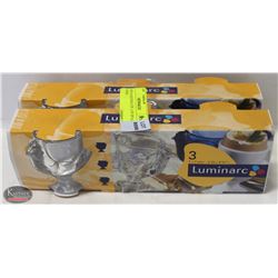 HEN GLASS EGG CUPS - LOT OF 6 (2 BOXES)