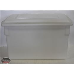 FOOD GRADE BIN W/ REVERSIBLE LID 18"X26"X15"