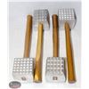 Image 1 : GROUP OF 4 MEAT MALLET TENDERIZERS