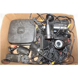 Q.SEE SECURITY SYSTEM W/ 4 CAMERAS, TWO 8-CHANNEL