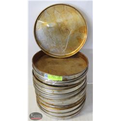LOT OF 15 ALUMINUM PIZZA PANS 10" X 1"