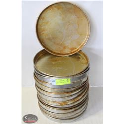 LOT OF 14 ALUMINUM PIZZA PANS 10" X 1"