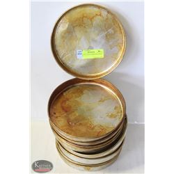 LOT OF 12 ALUMINUM PIZZA PANS 8" X 1"