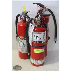LOT OF 3 DRY CHEMICAL FIRE EXTINGUISHERS