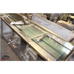 MARSAL & SONS GLASS SNEEZEGUARD W/ WARMER LAMPS