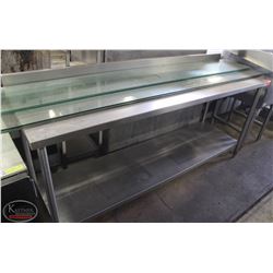 BAILIFF SEIZURE: S/S WORK TABLE W/ UNDERSHELF &