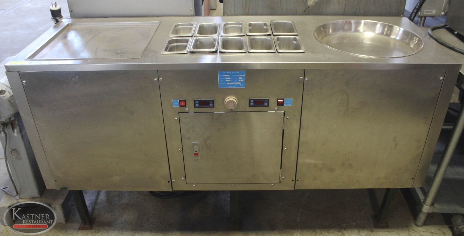 STAINLESS STEEL ROLLED ICE CREAM MACHINE Kastner Auctions
