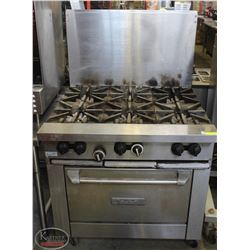 GARLAND 6-BURNER NATURAL GAS RANGE