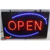 Image 1 : BAILIFF SEIZURE: 23"X14" OPEN / CLOSED SIGN