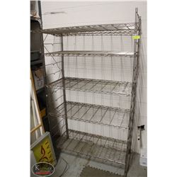 42" WIRE COMMERCIAL STORAGE RACK - 5 TIER *AS-IS