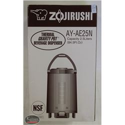 ZOJIRUSHI COMMERCIAL 2.5L THERMAL GRAVITY POT HOT