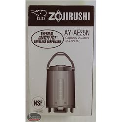 ZOJIRUSHI COMMERCIAL 2.5L THERMAL GRAVITY POT HOT