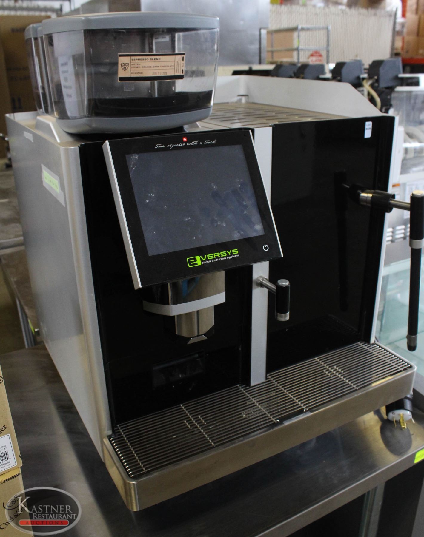 BAILIFF SEIZURE: EVERSYS E'2 COMMERCIAL AUTOMATIC ESPRESSO MACHINE