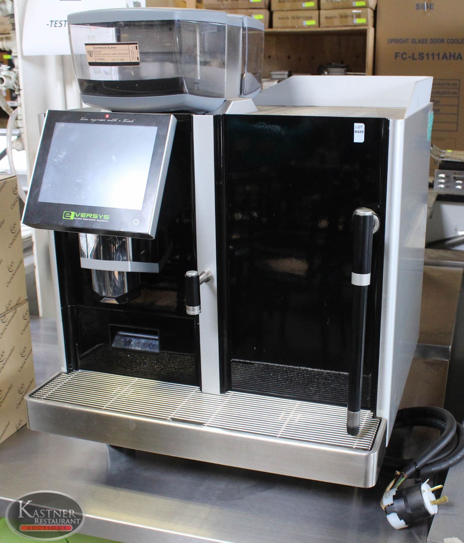 BAILIFF SEIZURE: EVERSYS E'2 COMMERCIAL AUTOMATIC ESPRESSO MACHINE