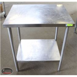 30" X 24" S/S PREP-TABLE W/ UNDERCOUNTER STORAGE