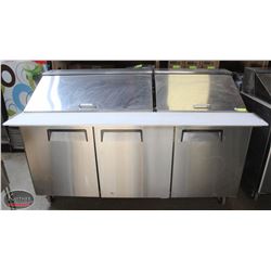 STAINLESS STEEL 6 FOOT PREP STATION ON CASTORS