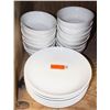Image 1 : BAILIFF SEIZURE LOT OF 22 WHITE SERVING BOWLS &