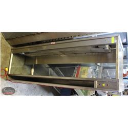 6' COUNTERTOP WARMING DISPLAY SERVER W/ GLASS