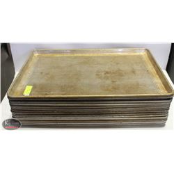 LOT OF 14 FULL SIZE PERFORATED BUN PANS