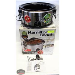 NEW HAMILTON BEACH STAY OR GO DELUXE CROCK POT