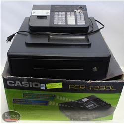 CASIO PCR-T290 ELECTRONIC CASH REGISTER W/ KEYS &