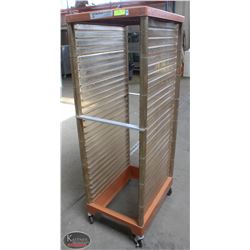 TRAY RACK ON WHEELS