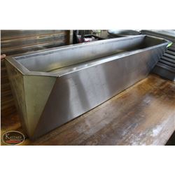 STAINLESS STEEL COUNTER TOP/WALL MOUNT ICE WELL