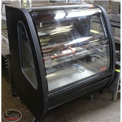 BAILIFF SEIZURE 3' TORREY CURVED GLASS DISPLAY