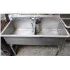 Image 1 : MKE STAINLESS STEEL 2- WELL SINK W/ FAUCET