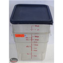 BAILIFF SEIZURE TWO 18QT INGREDIENT BINS W/ 2 LIDS