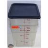 Image 1 : BAILIFF SEIZURE TWO 18QT INGREDIENT BINS W/ 2 LIDS