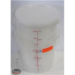 BAILIFF SEIZURE 3 CIRCULAR INGREDIENT BINS W/ 4