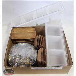 BAILIFF SEIZURE CONDIMENT CADDIES & WOODEN