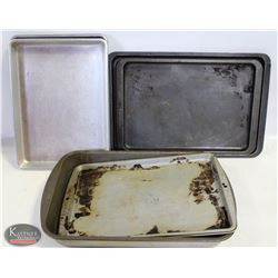 BAILIFF SEIZURE GROUP OF 6 VARIOUS BAKING PANS