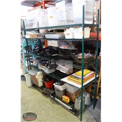 BAILIFF SEIZURE 6' GREEN-WIRE CHROME RACK- 5 TIER