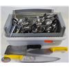 Image 1 : BAILIFF SEIZURE TRAY W/ CUTLERY & 2 J.A. HENKELS